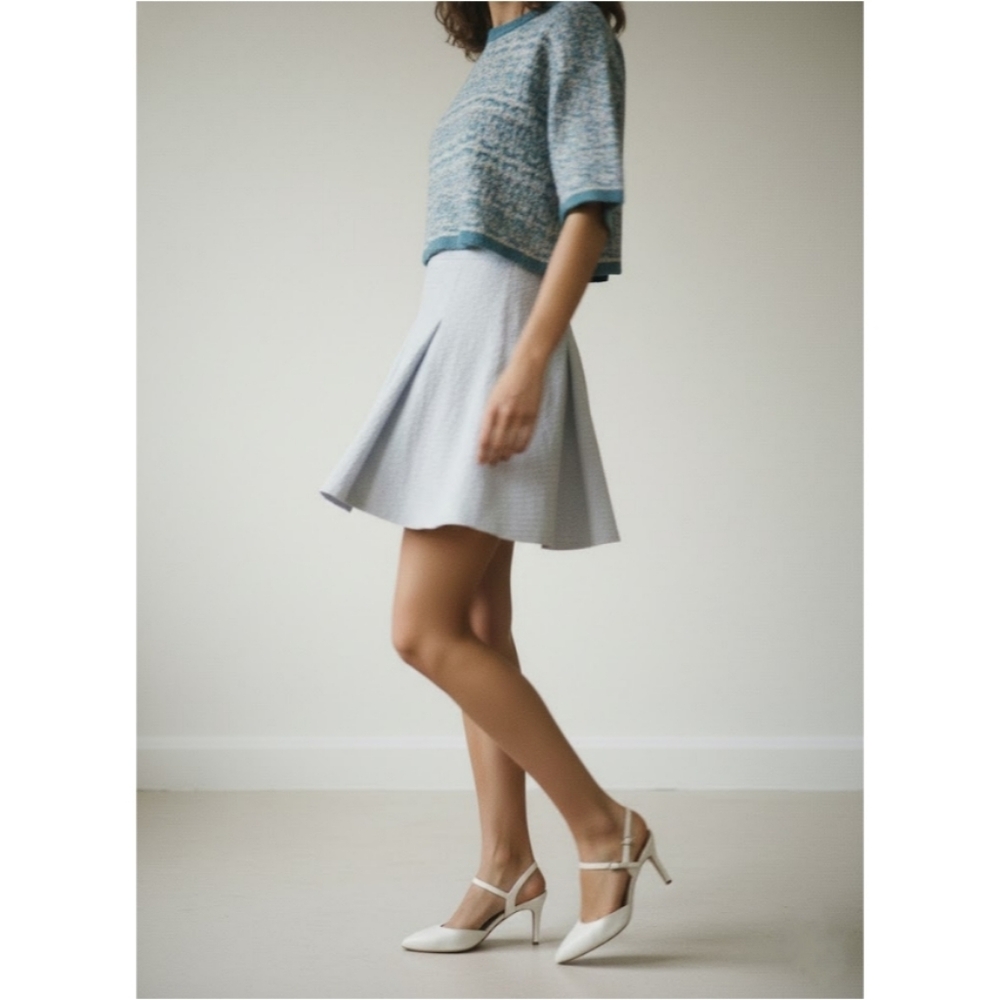 Moschino BOUTIQUE Textured Skater Skirt Size Small